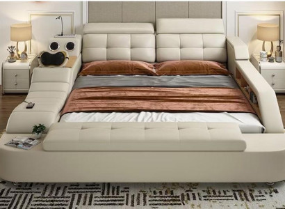 Multifunktion Bett Doppelbetten Modernes Bettgestell 180x200cm Neu